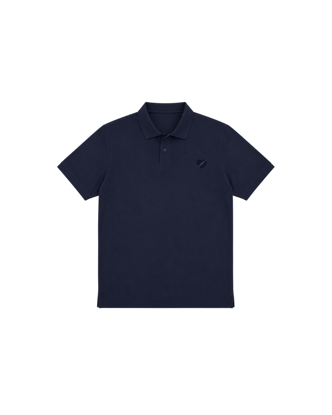 Polo Corfulness Azul Monocromático