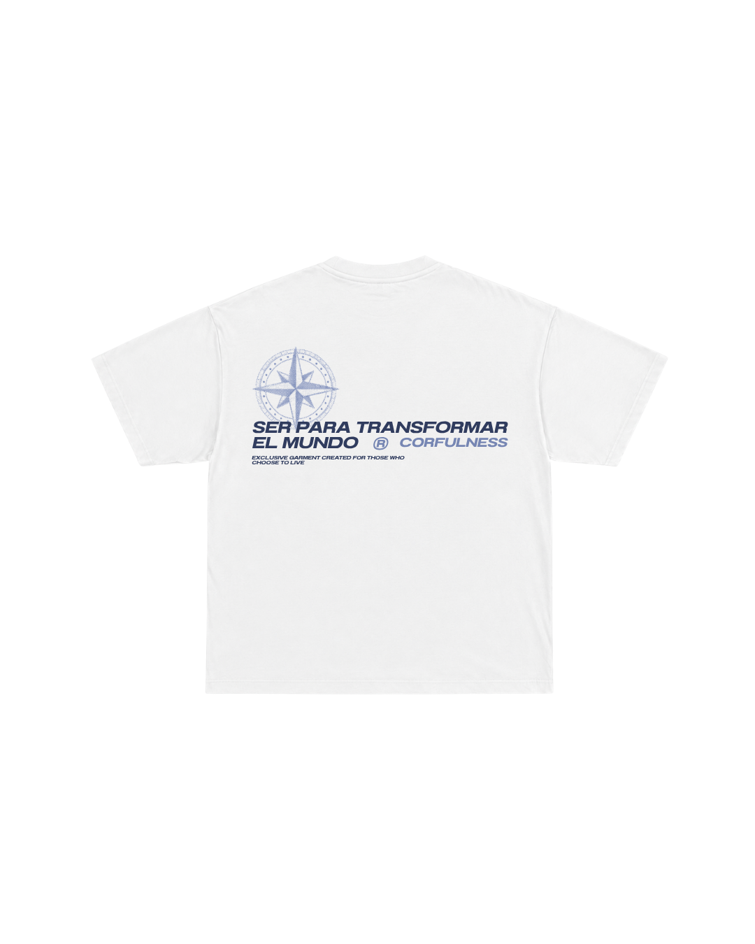 Camiseta Corfulness "Compass" Blanca