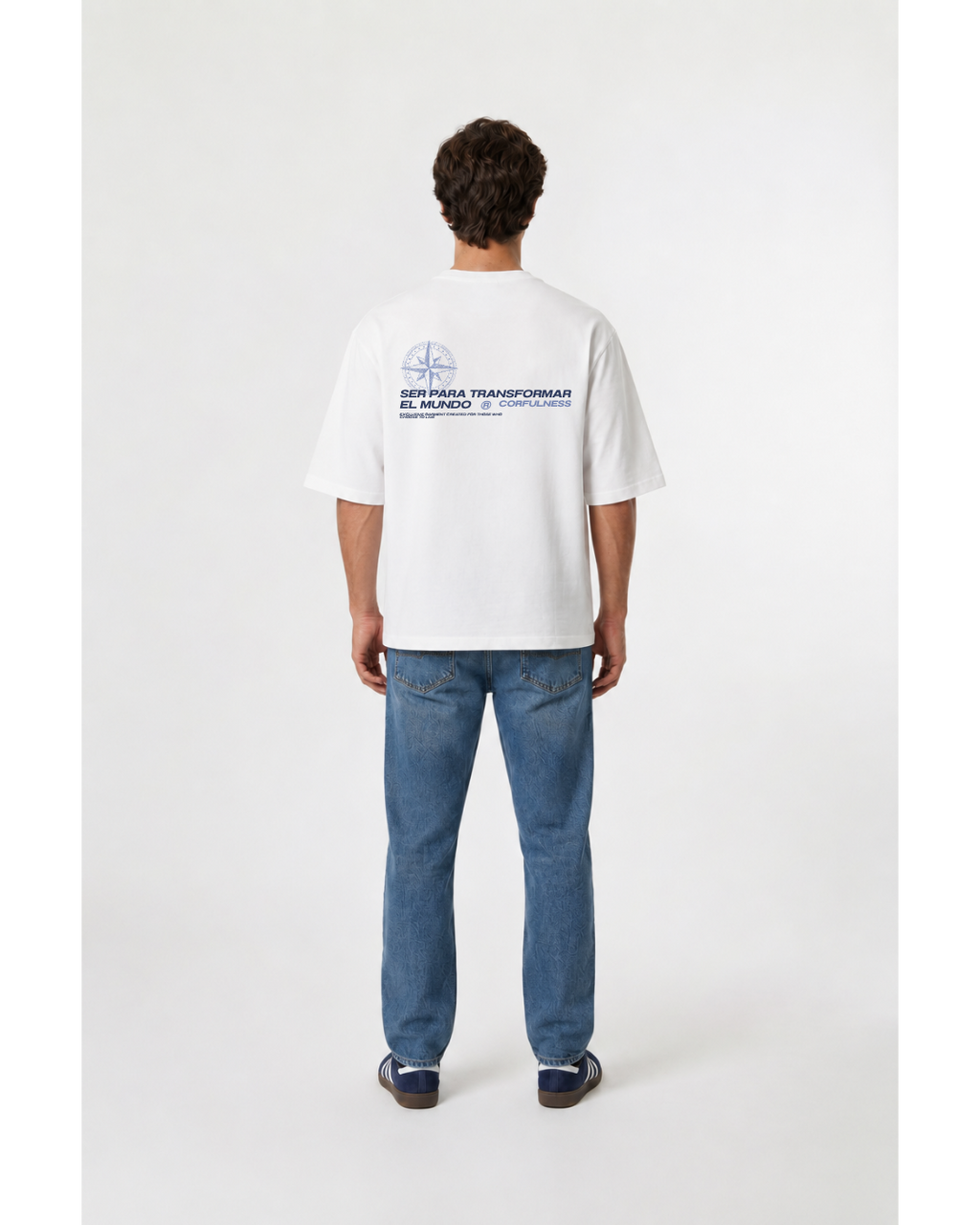 Camiseta Corfulness "Compass" Blanca
